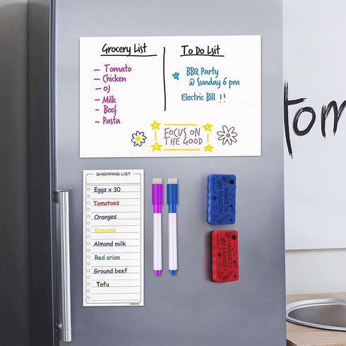 IHPUKIDI Magnetic Dry Erase Eraser, 4 Pack Whiteboard Erasers for Classroom, Home, Office, 4 Colors