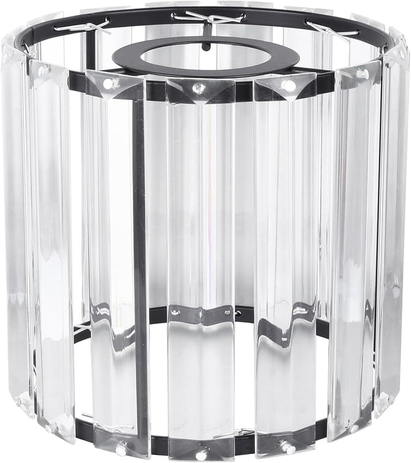 Luxshiny Crystal Ceiling Light Cover 4.92 Inch Iron Art Lampshade Shade Unique