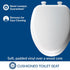 Mayfair Padded Toilet Seat, Cushioned Soft Vinyl over Wood Core Seat, Secure Hinges, Easy Clean, Made in USA