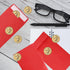 Red 100 Pack Cash Envelopes 3.5 x 6.5 inch, Coin Self Seal Envelopes for Savings Plan, Money Envelopes for Cash