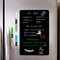 Magnetic Dry Erase Board Sheet 17x11" for Fridge, Small Refrigerator Magnet Whiteboard, 3 Chalk Markers & Eraser