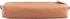 Leather Zippered Fountain Ballpoint Rollerball Pens and Pencils Case Holder Genuine Full Grain Soft Nappa Leather Tan