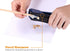 Bostitch Office Dynamo Stand-Up Stapler with Built-in Pencil Sharpener, Staple Remover, Navy Blue