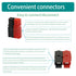 20 Pair 45A Quick Disconnect Terminals Connectors, Battery Connector Modular Power Connector with PVC Sleeve Cover