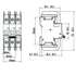 25A, 120V AC, 1 Pole, DIN Rail Mount Miniature Circuit Breaker, Trip Curve: C, UL489