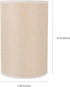 E27 7.87X5.11X5.11In Uonlytech Cloth Lampshade Cylinder Light Cover Replacement Shade for Floor Wall Ceiling Lamps