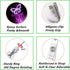 Retractable Badge Holder with Alligator Clip, ID Card Holders Nurse Badge Reel Extension 24inch (3Pack Purple A)