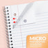 SUNEE 5 Pack Spiral Notebooks, 1-Subject, College Ruled Paper, 8" x 10-1/2", 70 Sheets per Notebook, Pink, Purple,