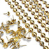 Let's Decorate 10 Meters Gold Plated Decorative Nail Strips/Nailhead Trims, DIY Furniture Accessory (N:9.5mm Golden)