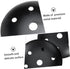 4Pcs MAGICLULU Ceiling Cover Plate Lamp Chassis for Chandelier and Desk Light Easy to Install Smooth Polished Surface