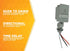 Southwire Woods Outdoor Hardwired Stem & Swivel Light Control - Adjustable Swivel Mount Light - Automatic Outdoor