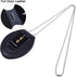 Wisdompro Cowhide Leather Police Badge Holder, Universal Pocket Case with Belt Clip and Chain Necklace