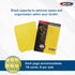 BCW Double-Sided 9-Pocket Pages Holder - 20 Yellow Pages | Trading Card Binder Sheets | Secure Side Loading | Ideal Card Storage and Display Solution