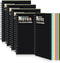 Eaasty 6 Pack Spiral Notebook, 5 x 7 Inch, College Ruled, Colored Paper, 80 Sheet/Pack for School Office