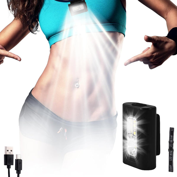 Clip on Running Lights,Rechargeable Night Light with Strong Magnet Reflective, LED Running