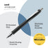 Uni-Ball Jetstream RT Pens, Pack of 3, Black Fine Point, 0.7mm