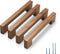Walnut Square 5 in 4 pcs Wooden Drawer Pulls Handle pulls for
