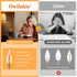 Owilukie Bulbs 4W (40W E12 Bulb 2200k,Dimmable Fixture,Chandelier,6 Pack Chandelier Amber Light Equivalent), Amber