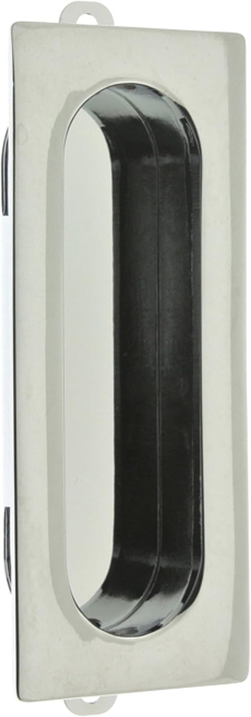 idh by St. Simons 25400-026 Professional Grade Solid Brass Rectangular Flush Pull, Polished Chrome