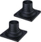 LIT-PaTH Pier Mount Base, Outdoor Post Light Mounting Base Adapter, Cast Aluminum,
