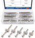 Glarks 100Pcs M6 x 35/45/55/65/75mm Hex Drive Socket Cap Furniture Barrel Screws Bolt