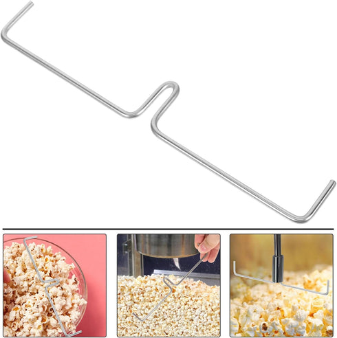 Angoily Popcorn Machine Stirring Rods, Popcorn Maker Mixer Whisks for Popcorn Machine Parts Accessories