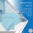 18" 22", 400 Patient Bibs x Blue Tissue with Poly Backing, Disposable Waterproof, Durable Protection for Dental