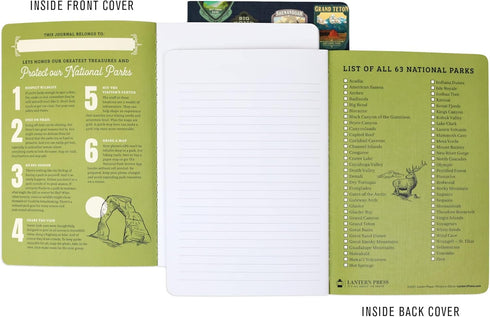 Lantern Press Protect Our National Parks, 3-Pack Notebook Journal Set with Unique Artwork on Each Cover by Lantern Press