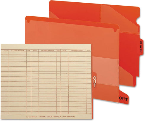 Smead End Tab Out Guides, Manila, 1/5-Cut Tab Center Position, Letter Size, 100 per Box (61910)
