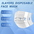 100Pcs 3 White Disposable Face Mask, Ply Masks with Soft Elastic Ear loops