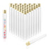 ULAB Scientific 50pcs 25ml Glass Test Tubes with Aluminum Screw Caps, Borosilicate Glass, Dia.18x145mm, Thickness