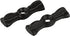 1 7/8" 9/16" UA-797-BK Old Style Cast Iron Turn Button Door Catch | x | for Flush Doors, Shutters, Drawers | Antique