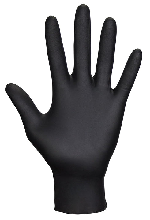 Raven Powder Free Disposable Nitrile Gloves | 7 Mil - Sm | Latex Free, Textured Grip, Chemical + Puncture Resistant |