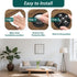 360 (BLACK-8 Self Adhesive Caster Wheels, Swivel Stainless Steel Rollers,Low Profile Rollers for Kitchen Appliances