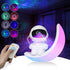 CGG Moon lamp Star Projector Galaxy Night Light,Astronaut Starry Nebula Ceiling LED Lamp with Timer and Remote, Gift