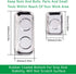 Magnetic Tray Set, 2PC Magnetic Tool Trays and Black Magnetic Wristband, Best Gift for DIY Handyman