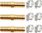 3pcs 3/8"(10mm) Hose Repair Kit, Brass Barb Fitting Watertight Straight Hose Connector with 6 Stainless Steel Clamps