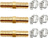 3pcs 3/8"(10mm) Hose Repair Kit, Brass Barb Fitting Watertight Straight Hose Connector with 6 Stainless Steel Clamps