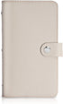 lizimandu Business Card Holder Book - PU Leather Organization Binder for Men & Women, Holds Up to 96 Cards (1-Beige)