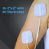 Santamedical TENS Unit Replacement Pads 2x2, 40 Pcs Premium Reusable Electrode Pads for Electrical Stimulation