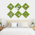 Felt Cork Board Tiles - 6 Packs 12" x 12" Self Adhesive Cork Bulletin Board with 60 Pushpins