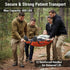 12 400lbs Portable Transport Stretcher with Rubber Handles & Carrying Bag Dog Stretcher & Gurney, Patient Animal Mover