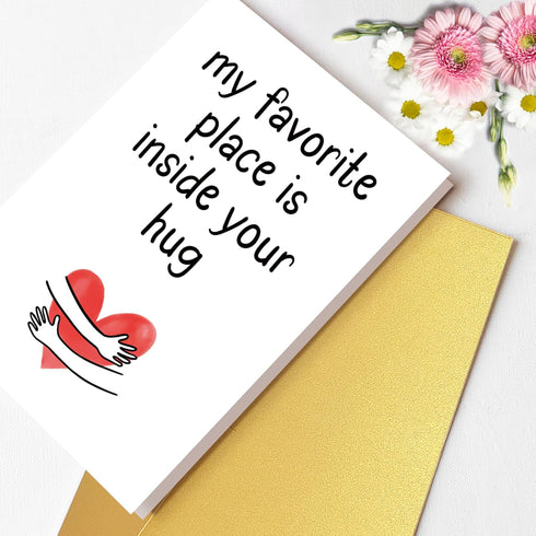 CTVSPC Romantic Anniversary Card for Husband Wife Couple Partner, Sweet Love Card Gifts for Him Her Boyfriend