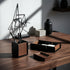 Walnut Desk Accessories Tray for Home Office, Wood Valet Tray for Men, Desktop Organizer Drawer for Airpod, Keys