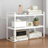 Hbluefat Desktop Organizer Shelf, 2-Tier Multipurpose Wood Storage Rack for Small Computer Desk and Aesthetic