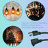 6 Ft Outdoor Extension Cord for Christmas Decorations, 16/3 SJTW Waterproof Power Cable with 3 Prong Plug