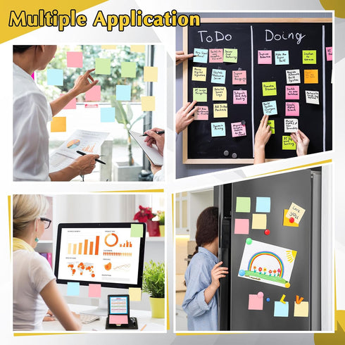 Tenceur 10 Pcs Inspirational Gifts, Bulk Sticky Notes, Motivational Pen Holder with PU Leather Box, Christmas Gifts