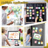 Tenceur 10 Pcs Inspirational Gifts, Bulk Sticky Notes, Motivational Pen Holder with PU Leather Box, Christmas Gifts
