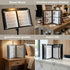 8.5 11, 2 Pack 4 8 Restaurant Menu Covers x Menu Holder Faux Leather Menu Book with Clear PVC Sleeves, Page View