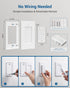 DEWENWILS Remote Control Outlet, Wall Mounted Wireless Light Switch, 100 Ft Range, FCC Listed